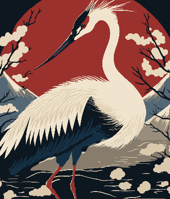 Rolgordijn voor het raam Kraan in het water