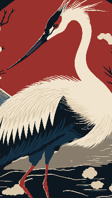 Rolgordijn voor het raam Kraan in het water