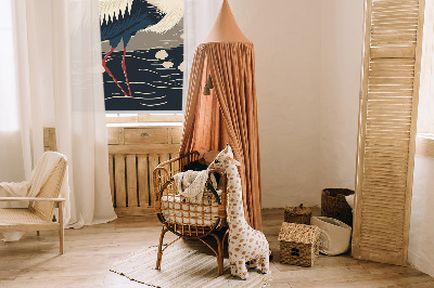 Rolgordijn voor het raam Kraan in het water