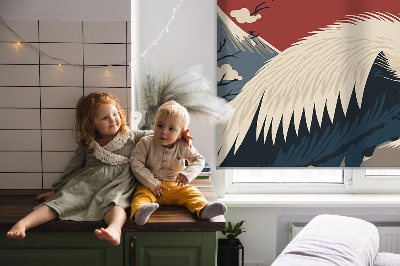 Rolgordijn voor het raam Kraan in het water