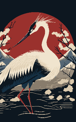 Rolgordijn voor het raam Kraan in het water