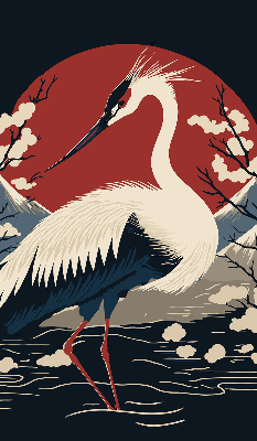 Rolgordijn voor het raam Kraan in het water