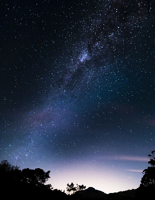 Rolgordijn verduisterend Sterrenhemel
