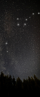 Rolgordijn voor het raam Sterren aan de hemel