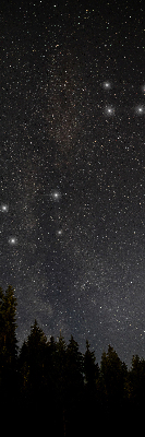 Rolgordijn voor het raam Sterren aan de hemel