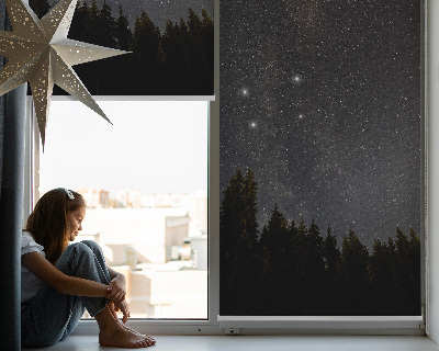 Rolgordijn voor het raam Sterren aan de hemel