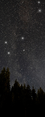 Rolgordijn voor het raam Sterren aan de hemel