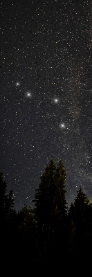Rolgordijn voor het raam Sterren aan de hemel