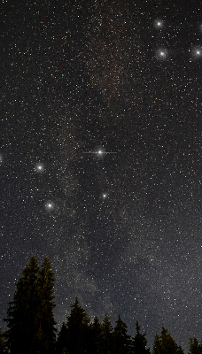 Rolgordijn voor het raam Sterren aan de hemel