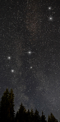 Rolgordijn voor het raam Sterren aan de hemel