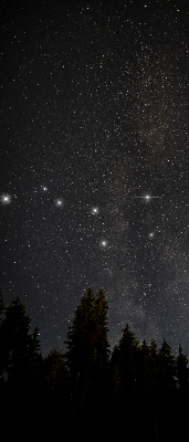 Rolgordijn voor het raam Sterren aan de hemel