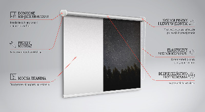 Rolgordijn voor het raam Sterren aan de hemel