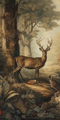 Rolgordijn verduisterend Dieren in het bos