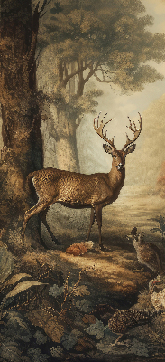 Rolgordijn verduisterend Dieren in het bos