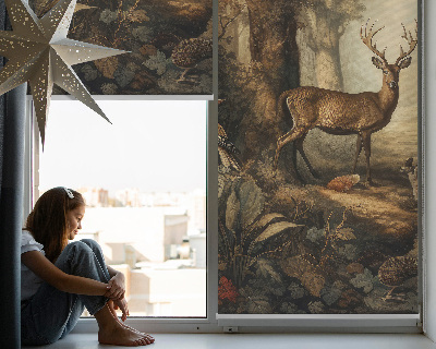 Rolgordijn verduisterend Dieren in het bos