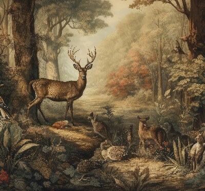 Rolgordijn verduisterend Dieren in het bos