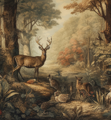 Rolgordijn verduisterend Dieren in het bos