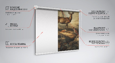 Rolgordijn verduisterend Dieren in het bos