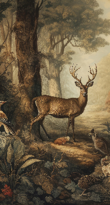 Rolgordijn verduisterend Dieren in het bos