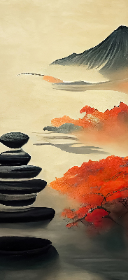 Rolgordijn voor het raam Berg