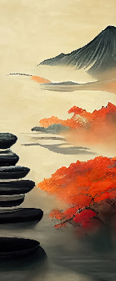 Rolgordijn voor het raam Berg