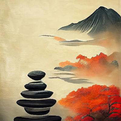 Rolgordijn voor het raam Berg