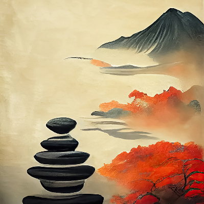 Rolgordijn voor het raam Berg