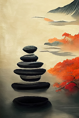 Rolgordijn voor het raam Berg