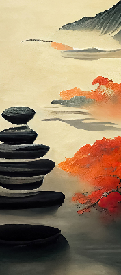 Rolgordijn voor het raam Berg