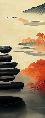 Rolgordijn voor het raam Berg