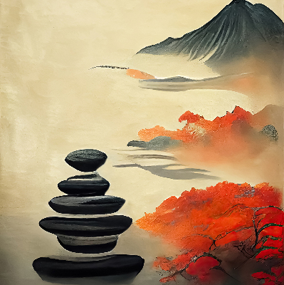 Rolgordijn voor het raam Berg