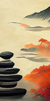 Rolgordijn voor het raam Berg