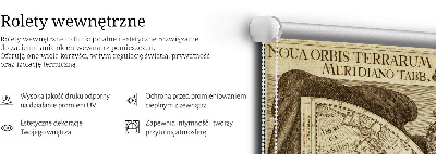 Rolgordijn verduisterend Oude wereldkaart