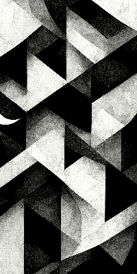 Rolgordijn voor het raam Driehoeken in abstractie