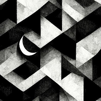 Rolgordijn voor het raam Driehoeken in abstractie