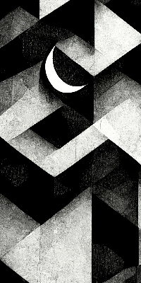 Rolgordijn voor het raam Driehoeken in abstractie