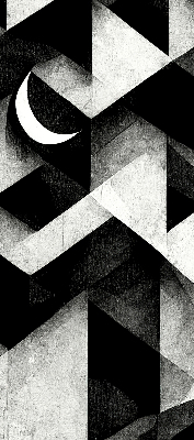 Rolgordijn voor het raam Driehoeken in abstractie