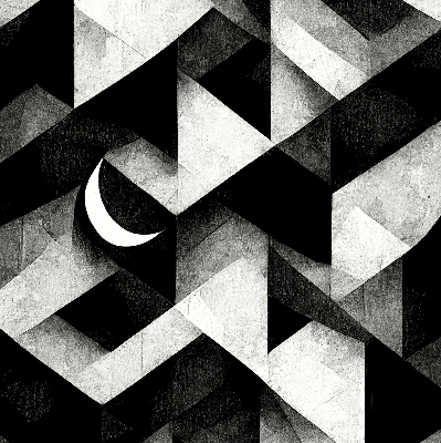 Rolgordijn voor het raam Driehoeken in abstractie