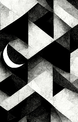 Rolgordijn voor het raam Driehoeken in abstractie