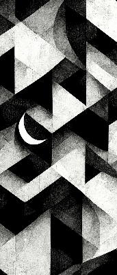 Rolgordijn voor het raam Driehoeken in abstractie