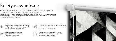 Rolgordijn voor het raam Driehoeken in abstractie