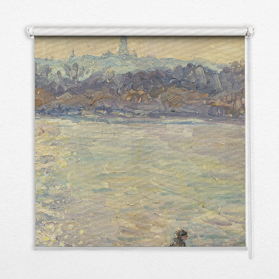 Rolgordijn verduisterend Mensen op het water