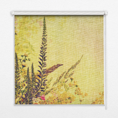 Rolgordijn voor het raam Planten