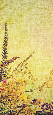 Rolgordijn voor het raam Planten