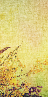 Rolgordijn voor het raam Planten