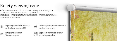 Rolgordijn voor het raam Planten