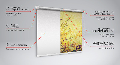 Rolgordijn voor het raam Planten