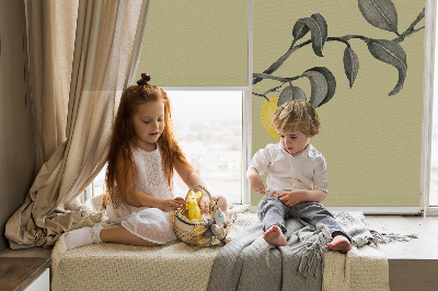 Rolgordijn verduisterend Citroenen aan de boom