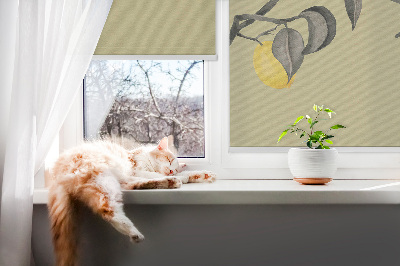 Rolgordijn verduisterend Citroenen aan de boom