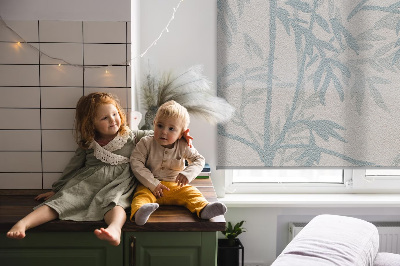 Rolgordijn voor het raam Bladeren